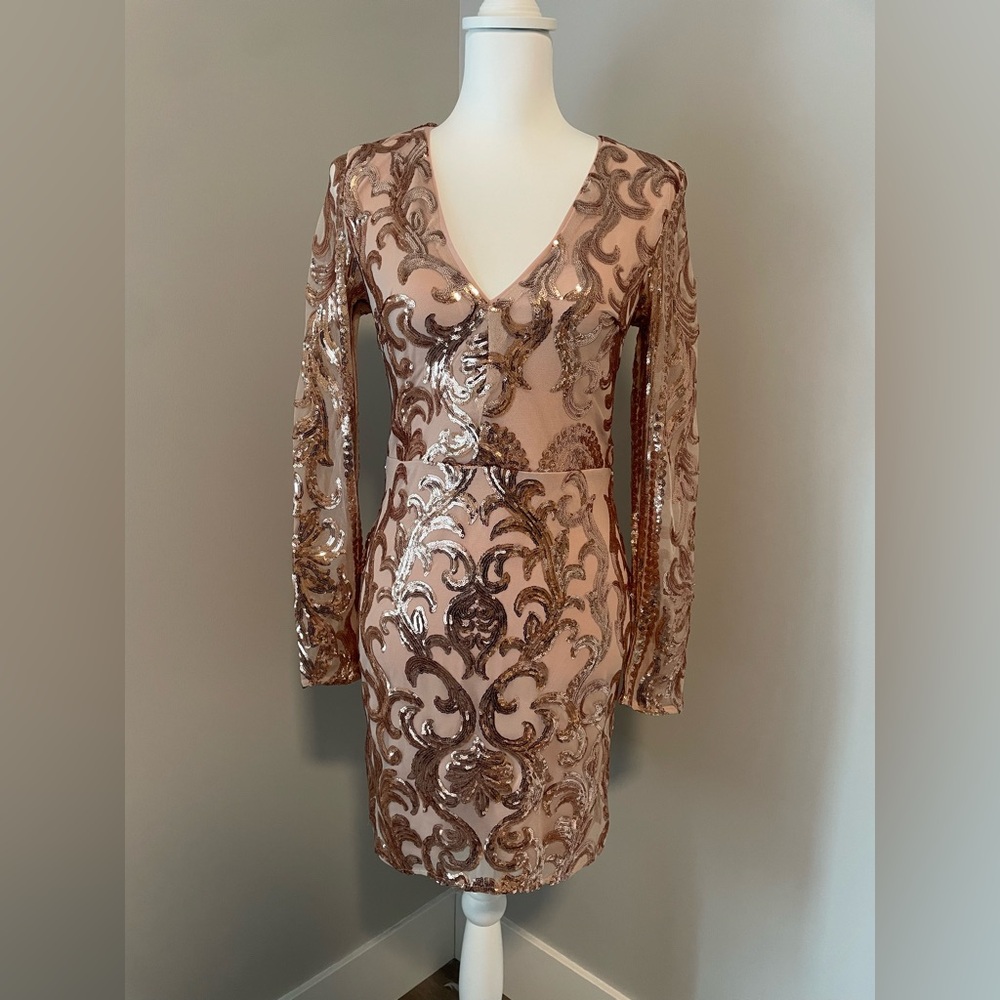Rose Gold Party Dress size 6